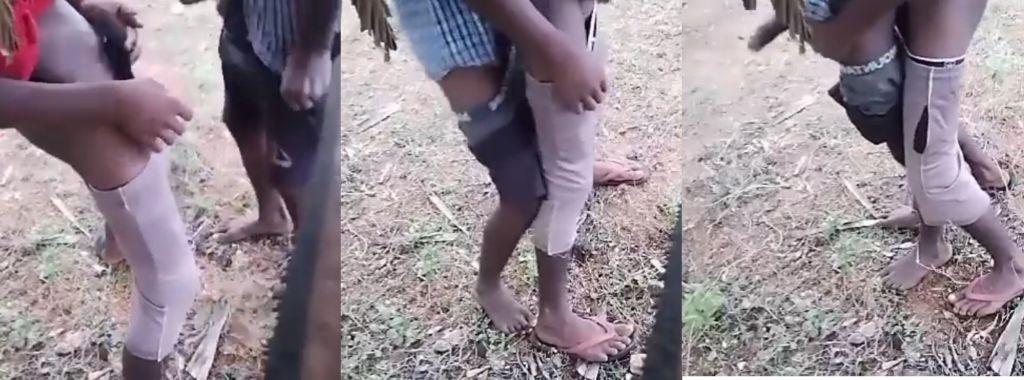 Amateur Naija Gay Caught Anal Sex in Field Outdoor Black Guys Raw Fuck