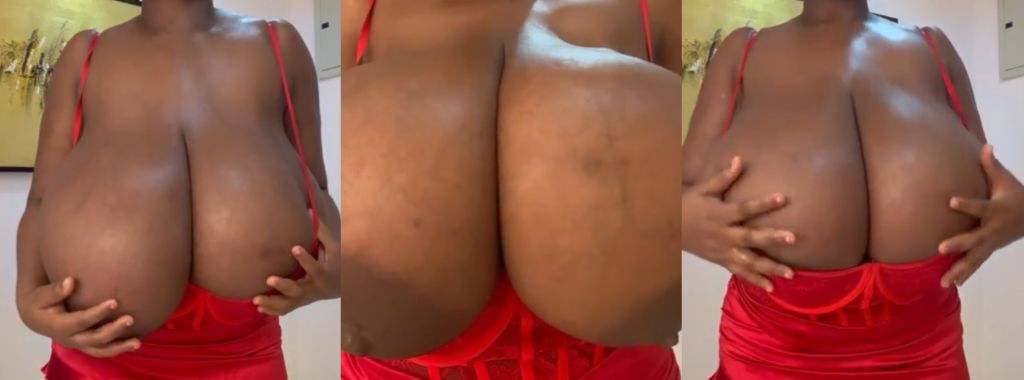 African BBW With The Biggest Boobs Goes Nude