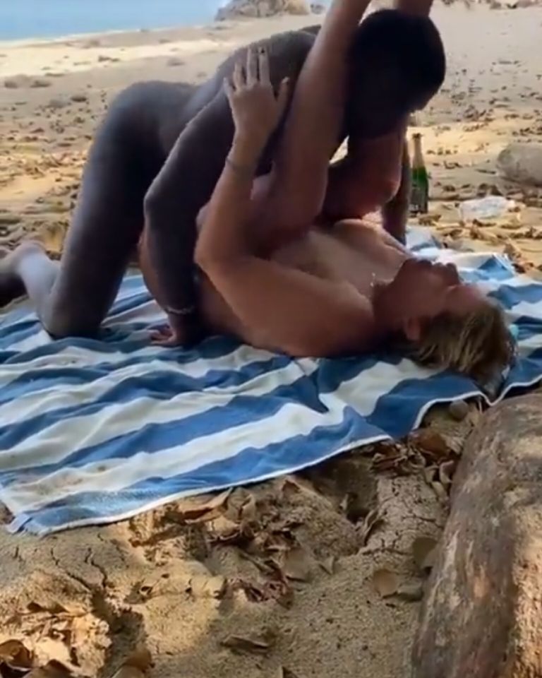 Ghanaian BBC Slams Phat Ass White MILF Raw Rough Interracial Beach Fuck