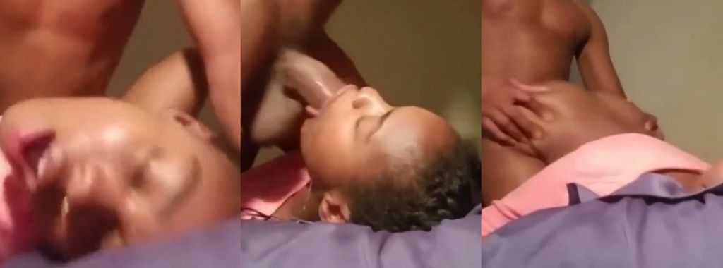 Ghanaian Ebony Swallows Big Daddy Black Cock Creampie