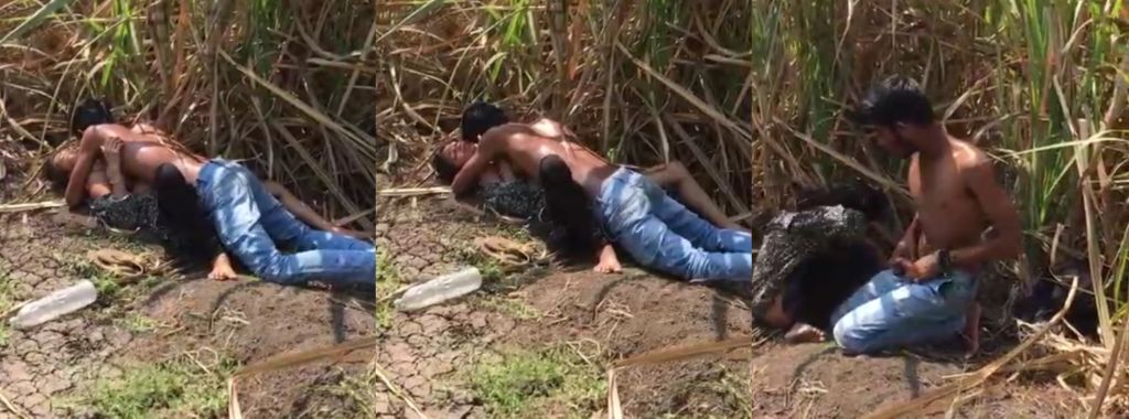 watch Desperade Amateur Teen Caught Making Out in Farm