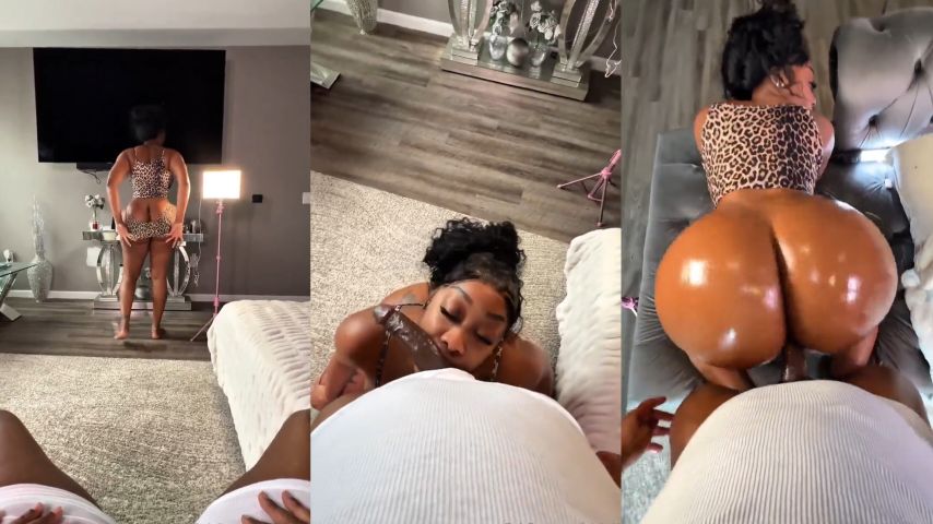 Epic Cumshots on Ebony Mum 12 inch dick