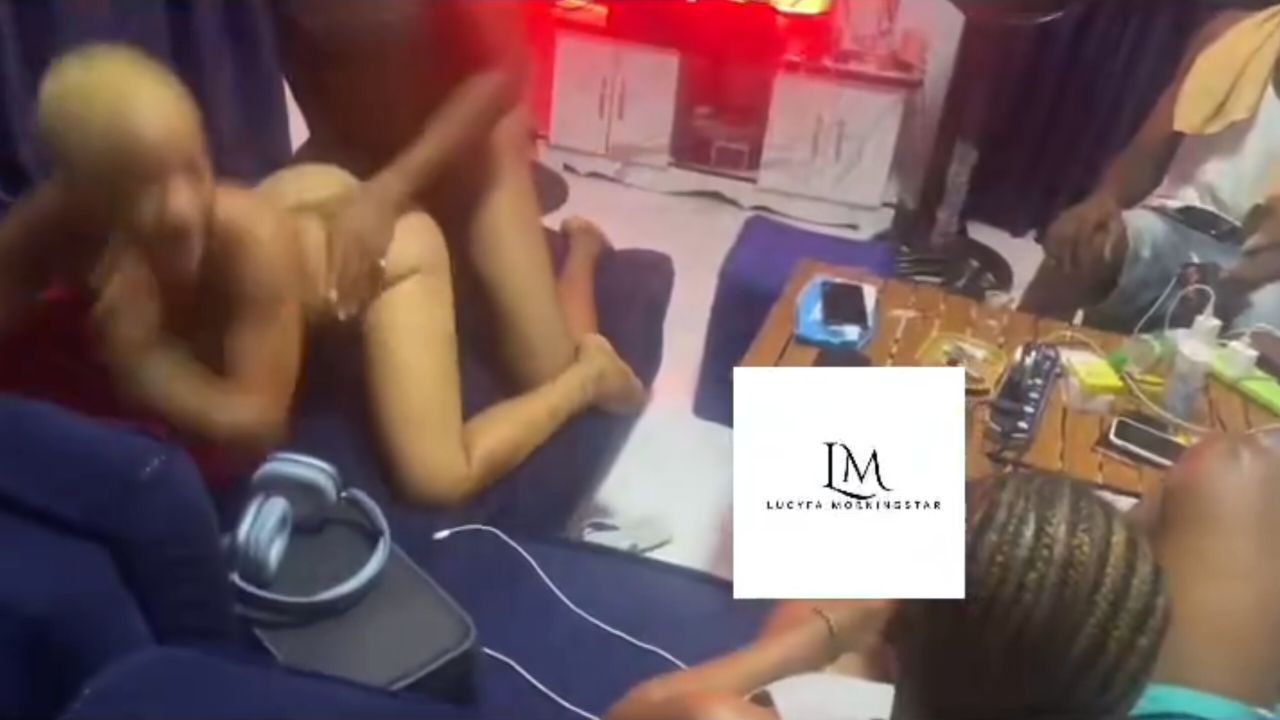 Wild African porn house party No mercy doggy1